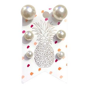 Three classic faux pearls